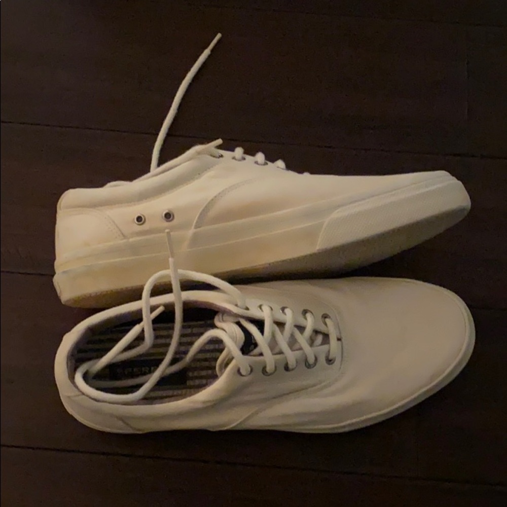 Men’s White Sperry Shoes Size 11